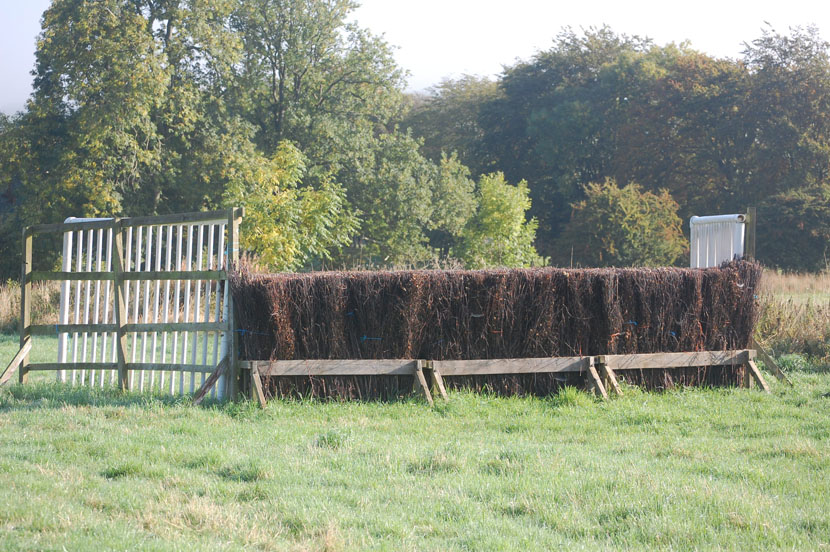 Well-packed open ditch